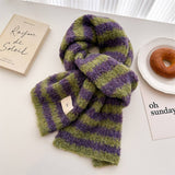 Chic Colorblock Wool Knit Scarf Cozy Shawl_Cwasc1450