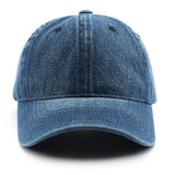 Cwah3207_Personalized Washed Denim Plain Baseball Cap