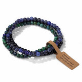 Cwaje4295_Natural Stone Beads Vintage Bracelet