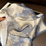 100% MULBERRY SILK SQUARE SCARF FOR HAIR NECK_CWASC0564