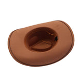 Western Ethnic Felt Cowboy Fedora Hat_Cwah04433
