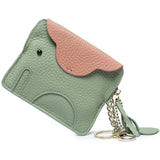 GENUINE LEATHER ELEPHANT MINI CREATIVE WALLET_CWAB3891