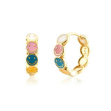 SMILEY COLORFUL HIP HOP CREATIVE EARRINGS_CWAJE1768