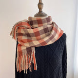 Vintage Wool-Blend Scarf Cozy Winter Neck Wrap_Cwasc1476