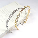 ELECTROPLATED LINEAR WRAP HEADBAND_CWAHA0977