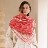 LARGE PASHMINA SHAWLS WRAPS CASHMERE FEEL SCARFS_CWASC0259