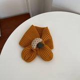 CUTE MUSHROOM KNIT SCARF WINTER WARMTH FOR KIDS_CWASC2085