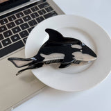 Whale Acetate Hair Claw Clip Ocean Style Grip