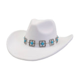 Unisex Cowboy Fedora Hat Ethnic Style_Cwah04445