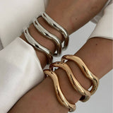FASHIONABLE AND SIMPLE ALLOY ROUND RING BRACELET_CWMM3089