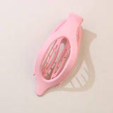 Glossy Matte Oval Hair Clip-Large Duckbill Style_Cwaha07479