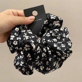 NEW RETRO GENTLE FLOWER HAIR SCRUNCHIES_CWAHA1741