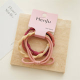 4 PIECES OF CANDY COLORED SIMPLE HAIR TIES_CWAHA1130