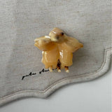 Brown Marble Starfish Claw Clip Trendy Hair Clip_Cwaha08256