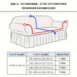 FLORAL SKIRTED SOFA COVER STRETCH FULL FIT_CWMM8323