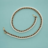 MIXED COLOR CHAIN BEADED PEARL BAG STRAP_CWMM5109