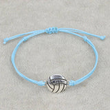 Waterproof Wax Thread Woven Football Bracelet