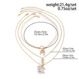 OCEAN STYLE CONCH SHELL MULTILAYER NECKLACE_CWAJE1803