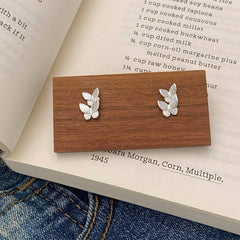 NEW HIGH END DOUBLE BUTTERFLY EARRINGS FOR WOMEN_CWAJE3007