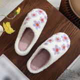 PURPLE LILAC EMBROIDERED COTTON SLIPPERS_CWSHS0873