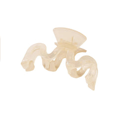 Wavy Back Hair Claw Large Minimalist Shark Clip_Cwaha1051