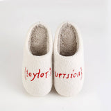 FONT PATTERN CARTOON WINTER WARM COTTON SLIPPERS_CWSHS0464