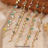 CRYSTAL PETALS 18K GOLD PLATED BRACELET_CWMM3728