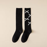 JK CALF SOCKS DECORATION BOW COTTON STOCKINGS_CWMS1408