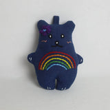 HAND EMBROIDERED RAINBOW BEAR PLUSH CHARM_CWMM6009