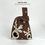 Cartoon Animal Series Knitted Handbag_Cwab2372