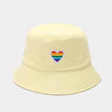 RAINBOW HEART FOLDABLE BUCKET HAT_CWAH1638