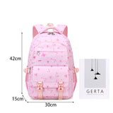BACKPACKS FOR SCHOOL 3 PIECE FLORAL SET GIRLS_CWAB5460