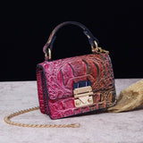 FASHION MULTICOLOR CROCODILE CROSSBODY BAG_CWAB2597