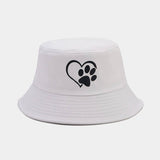 SIMPLE LOVE DOG PAW BUCKET HAT_CWAH1651