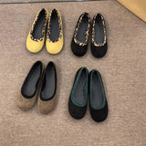 BLACK SUEDE ROUND TOE LOAFERS FOR DAILY WEAR_CWSHF0166