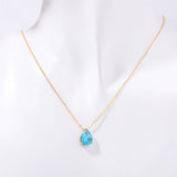 TEARDROP ZIRCON DECEMBER BIRTHSTONE NECKLACE_CWMM5534