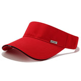 SPORT METAL LOGO VISOR HAT OUTDOOR SUNSHADE CAP_CWAH3297