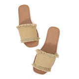 LADIES CASUAL BEACH FLAT SANDALS_CWSHS0652