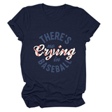 Womens No Crying In Baseball Graphic Teep_Cwttsl0481