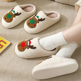CHRISTMAS ELK NON SLIP COTTON SLIPPERS_CWSHS0275