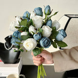 Vintage 2-Head Burnt Edge Mini Rose Bouquet_Cwmm6575