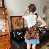 Cwab3894_Printed Single Shoulder Shopping Bag Canvas Bag