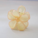 Cwaha07421_Plumeria Flower Hair Claw Clip Candy Colors