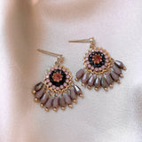 FLOWER FASHION PERSONALIZED TASSEL EARRINGS_CWAJE2332