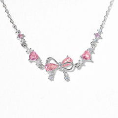 LOVE ZIRCON BUTTERFLY FESTIVAL NECKLACE_CWMM5290