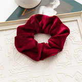 CHRISTMAS PLAID SIMPLE CRUMPLED HAIR BAND_CWAHA1950