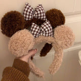 CUTE BOW PLUSH HEADBAND HAIRBAND HEADDRESS_CWAHA4037