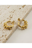 18K Gold Plated Stainless Steel Earrings_Cwaje0389
