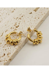 18K Gold Plated Stainless Steel Earrings_Cwaje0389