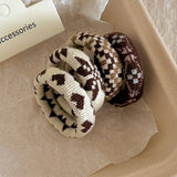 Polka Dot Bow Shell Hair Claw Elegant Clip_Cwaha07888